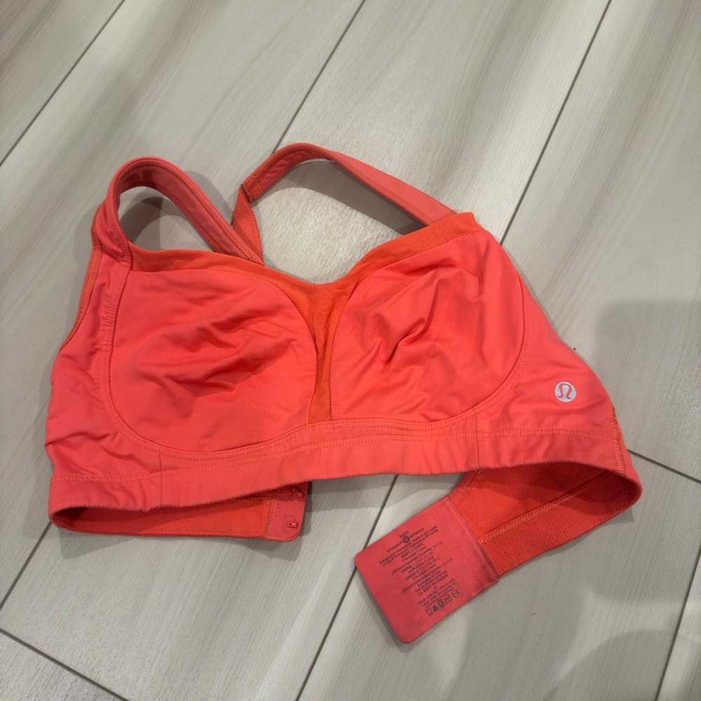 lululemon athletica tata tamer Vibrant Orange Sports Bra